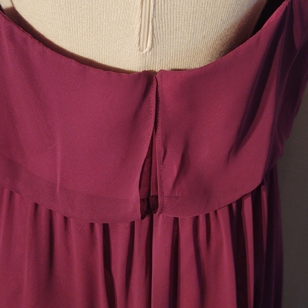 After Six Chiffon Blouson Body Full Length Dress Sz 12 Long  NWT - Picture 8 of 13